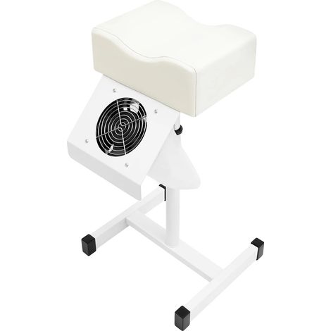 Chaise de pédicure, confort ergonomique, hauteur réglable, BLANC (1/2)
