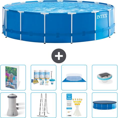 Intex Piscine Tubulaire Ronde - 457x122 cm - 9-pièces  S576