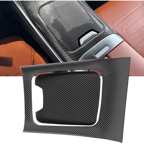 Zweiteilige Mittelkonsolenverkleidung für Mercedes-Benz GLC-Klasse X254 (ab 2023) (ZST-463), Carbonfaser-Optik, Linkslenker