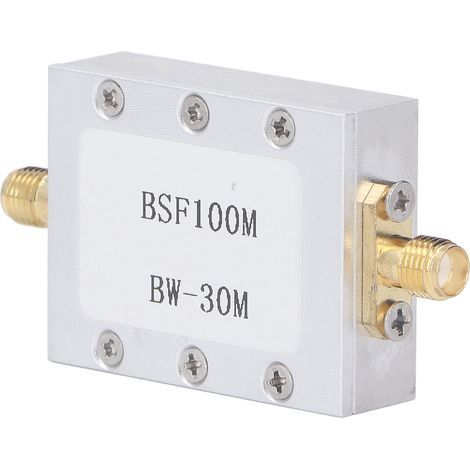 Bandsperrfilter 88–108 MHz, Anti-FM-Interferenz, CNC-gefrästes Aluminiumgehäuse, passiver Kerbfilter (1/5)