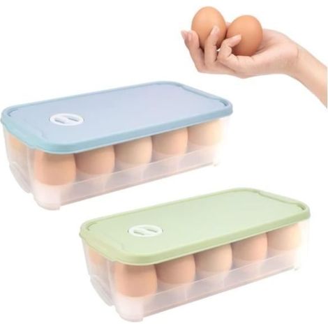 Boîte à œufs - Non spécifié - 2 PCS - Plastique - Étanchéité - Empilable (1/4)