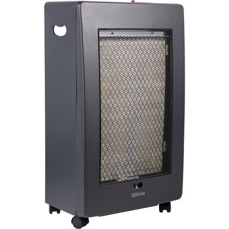 Qlima – Radiateur au gaz catalyse 2,5 kW – Chauffage de chantier – 3 puissances – Système de sécurité ODS – Mobile et allumage rapide