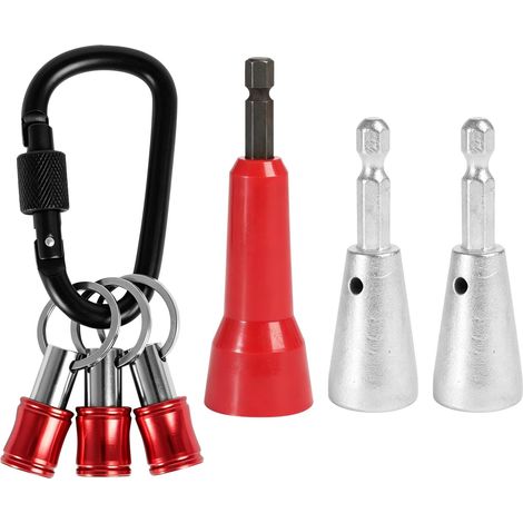 Outil de torsion de fil (lot de 6) avec porte-embout et porte-clés, pour perceuse. Outil pour câblage de fils de calibre 9 à 22 AWG (1/5)