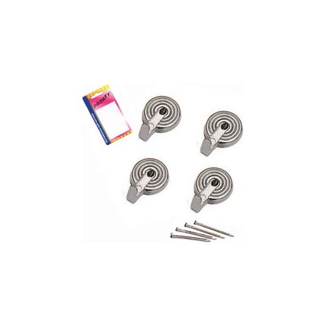 Ganci per Quadri Polo Cromo in Blister 20 Mm, in BL.4 Pz