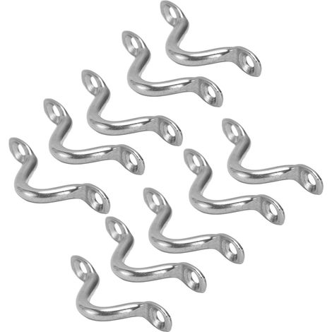Lot de 10 œillets de fixation pour cordage de 1,5 à 9,5 mm (1/16 à 3/8 po) en acier inoxydable 316 pour bateaux. (1/5)