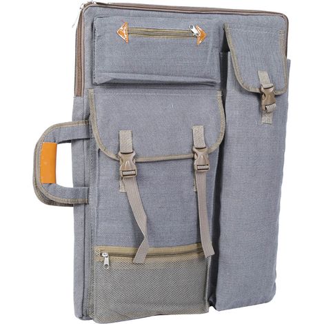 Sac à dessin multifonction Canva grand format, étanche, pour l'extérieur (gris) (1/5)
