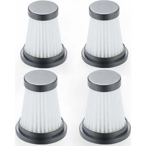 Lot de 4 filtres HEPA de rechange pour aspirateur sans fil pour Moosoo K12 K12 Pro K13, pour Genius Invictus One 1.0 X7 / 2.0, pour accessoires de filtre pour aspirateur à main Foxnovo 13KPA (1/3)