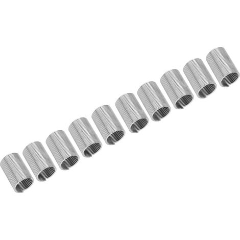 Lot de 10 inserts filetés en acier inoxydable, douilles de vis de réparation filetées M10x1x3D (1/5)