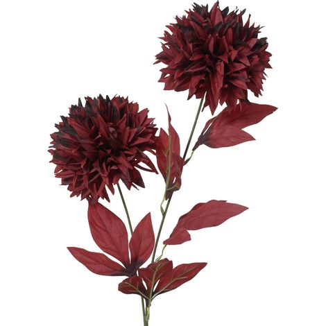 Everlands Weihnachtsdeko Chrysantheme 24 x 10 x 80 cm rot