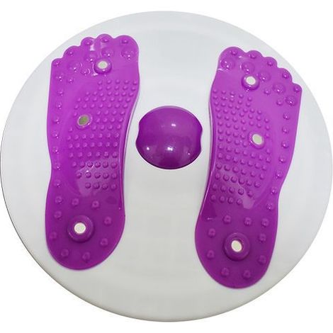 MINKUROW Hip Trainer: Fitness Waist Twist Disc für Slim Waist, Ø 28 cm (Fitness Turntable) Lila (1/4)