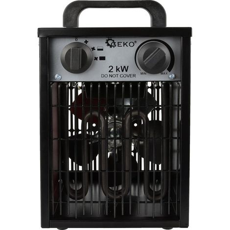 Riscaldatore Elettrico 2 kW Con Termostato Regolabile E Custodia In Metallo Per Officine E Cantieri (1/5)