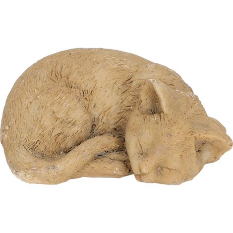 Pierre Tombale pour Animaux Résistante aux Intempéries - Ornement de Jardin en Résine pour Chien ou Chat, Couleur Sable