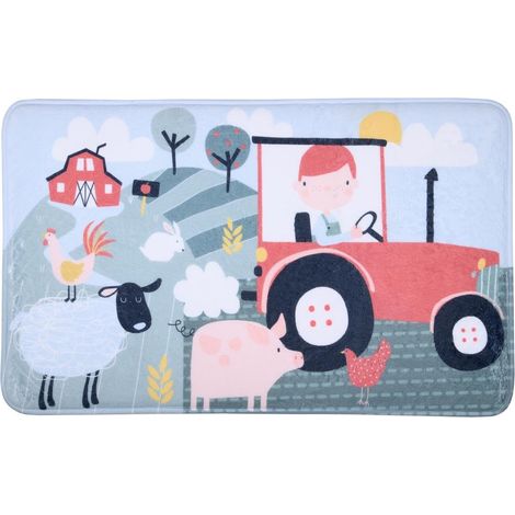 Tapis 45 x 75 cm velours tom a la ferme (1/3)
