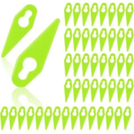 Lames de Rechange pour Coupe Bordure, 110Pcs Lames de Tondeuse Lame Plastique Coupe Bordure Tondeuse à Gazon pour Jardin Compatibles avec ST01 ST02 ST04 GT3.0 GT4.0 GT50, Coupe-Herbe sans Fil