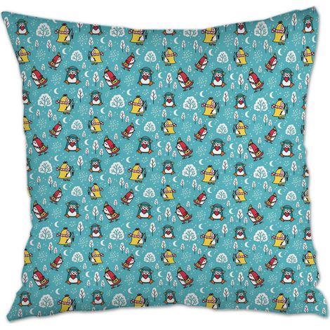 Housse de coussin sans coussin à fermeture éclair invisible pour canapé ou lit décoration de la saint-valentin (1/5)