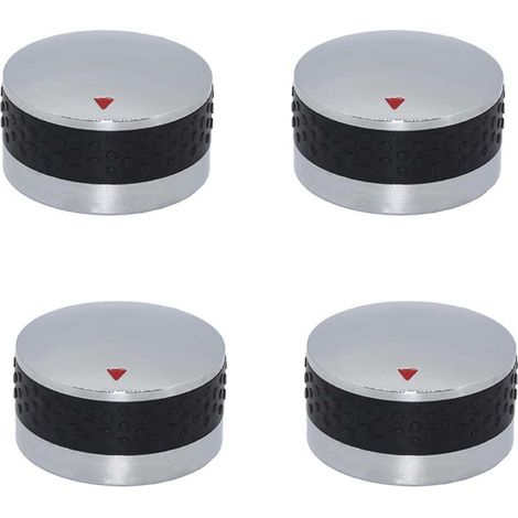 Lot de 4 boutons de commande de rechange pour barbecue à gaz pour four, cuisinière ronde 55 mm (1/5)