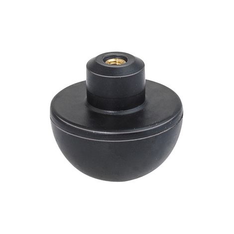 MINISFERA IN GOMMA NERA NR C/FIL.  M4- Diam. Est. mm. 36- G.M.P- pezzi 1