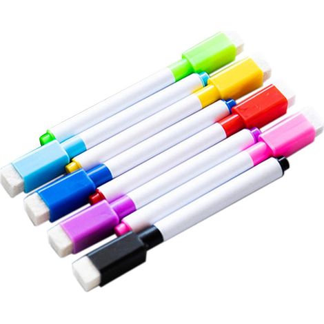 8 Farben Whiteboardmarker mit Radierkappe, ideal für Zuhause, Büro, Klassenzimmer, tragbar, geruchsarm.