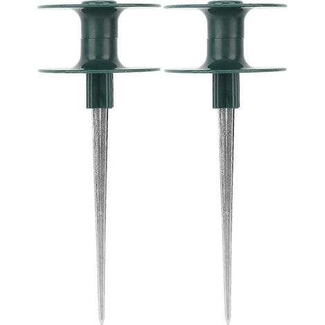 Set aus 2 robusten und langlebigen Rohrführungen aus ABS-Zinklegierung für Garten, Hof und Rasen.