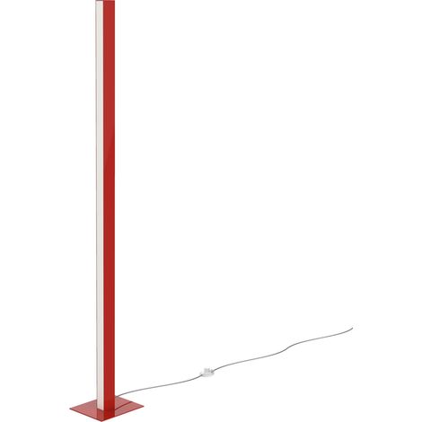 LUMICOM  LINEAR Lampada da terra, STRIP LED INTEGRATA, 30W, 4000K, metallo, rosso lucido, H170cm (1/2)