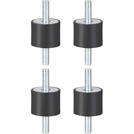 Tampon en Caoutchouc M8, 4 Pièces Supports D'isolation Vibrante en Caoutchouc Amortisseur Support Anti-Vibration Bobines de Bloc pour Compresseurs D'air, Pompe À Eau (1/5)