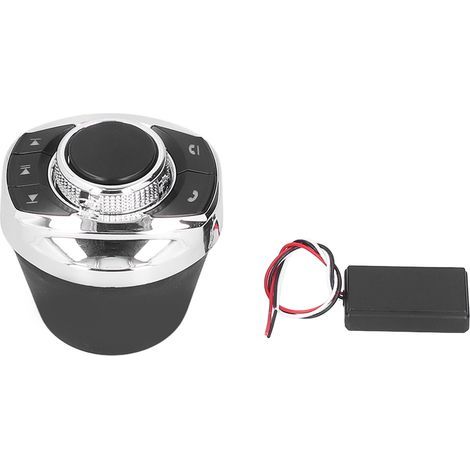 NIZUUONE Bouton de Commande du Volant Universel Recure du Volant sans Fil 7 Fonctions Personnalisables Coupe de la Forme de la Forme avec Rétro-éclairage pour le Système de Navigation Vidéo Audio (1/5)