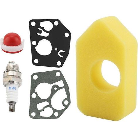Kit de joints de filtre à air et de bougie d'allumage pour moteurs Briggs & Stratton 795083, 698369 et 694394 (1/5)