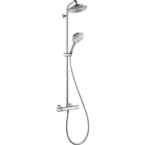 Hansgrohe Raindance S - Set doccia Showerpipe 240 con termostato, EcoSmart 9 l/min, cromato 27116000 (1/2)