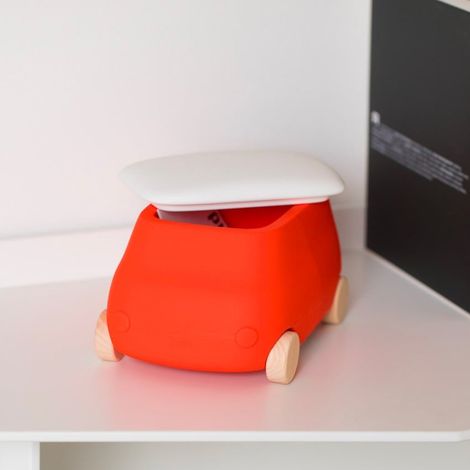 Macchina portaoggetti in plastica giocattoli per bambini Van Mini - Arancione