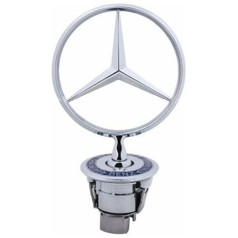 Insigne logo capot Mercedes Benz 44mm – Compatible W124 W202 W203 W208 W210 – Matériaux haute qualité – Insigne monté sur ressort (1/5)