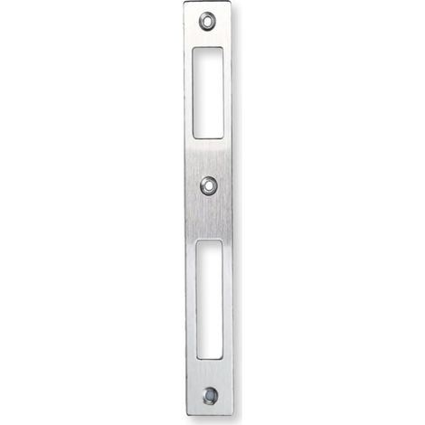 Tôle de fermeture en acier inoxydable pour porte d'entrée et porte de chambre - Plaque de serrure - Contreplaque inoxydable - Pour l'intérieur et l'extérieur (1/5)