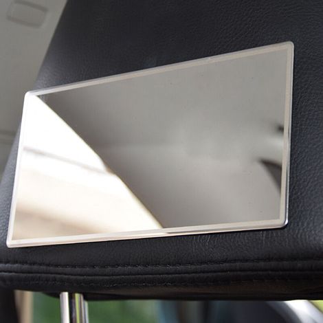 Miroir de maquillage automobile repliable 15 x 8 cm – miroir de vanité compact avec protection anti-rayures pour voiture (1/5)