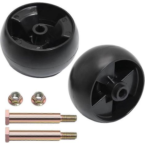 Jeu de 2 roues de réglage pour plateau de coupe 734-04155, compatible avec les modèles Cub Cadet 734-04155 et Toro 112-0677-JBMEDIA. (1/4)