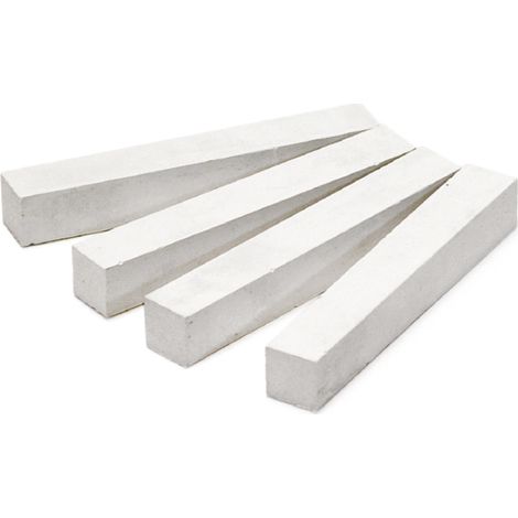 Metrica GESSETTI BIANCHI A SEZIONE QUADRA mm. 80x10x10 - 100 pz. (1/2)