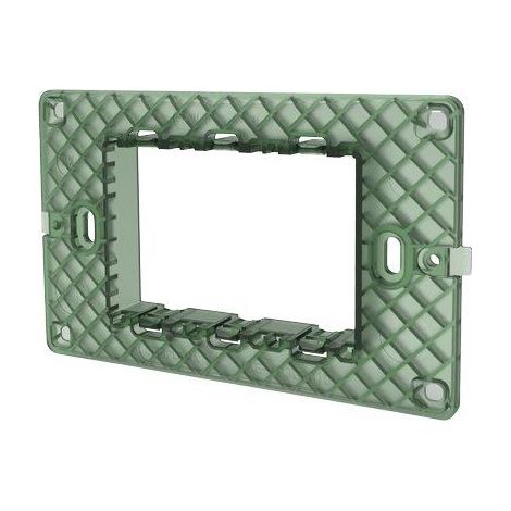 SUPPORTO FRUTTI AVP - PC NERO POSTI 3- 8 pezzi