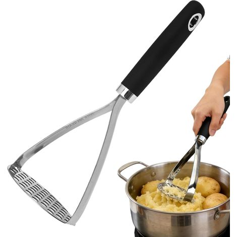 Schiacciapatate in acciaio inox con manico antiscivolo (1/5)