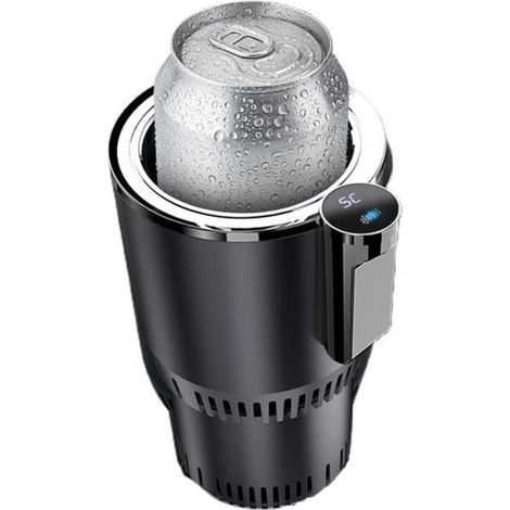 Tasse Réfrigérante Chauffante Voiture - VVIKIZY - 2 en 1 - LCD Intelligent - Métallique Doré - 378g (1/3)