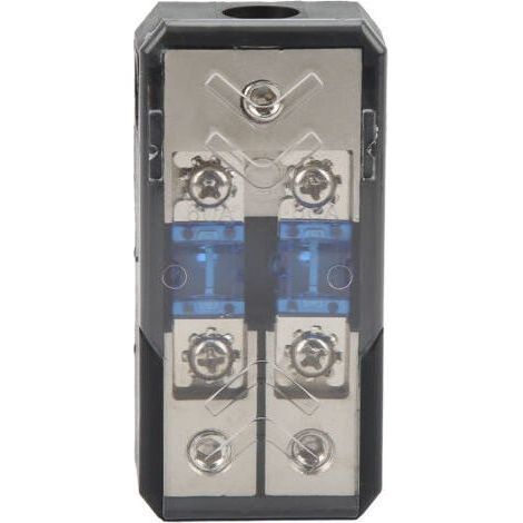 FENOPLASTICABoîte porte-fusible 2 voies 1 entrée/sortie 60 A, bloc de distribution électrique universel pour voiture, yacht et amplificateur audio stéréo (1/5)