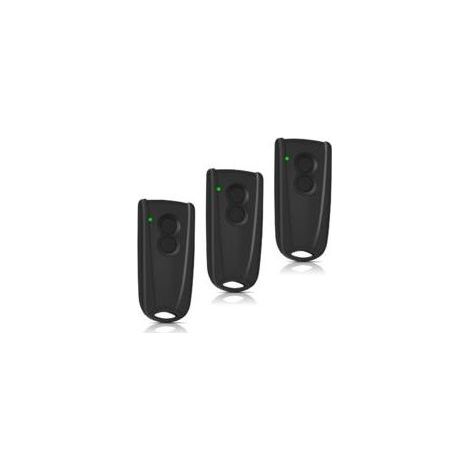 Lot de 3 télécommandes pour ouvre-porte de garage EcoStar RSC2-433, RSE2-433 et RSZ1-433. (1/4)