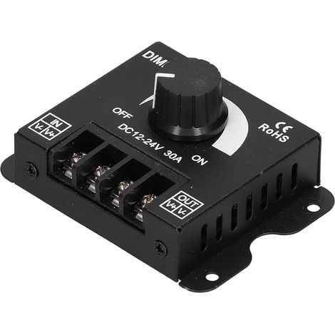 variateur LED couleur unique bouton de réglage de la luminosité équipement de commutation DC 12-24 V 30A (1/5)