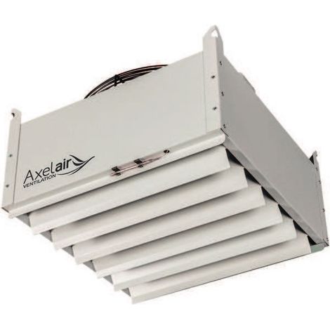 Axelair – Déstratificateur caréné 3600 m³/h avec thermostat réglable 0-40°C – Faible bruit 42 dB(A) – Installation simple – DS4000