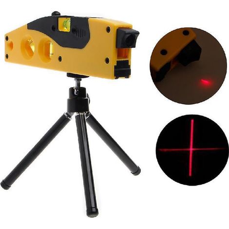 niveau Laser Polyvalent 4 En 1 Laser Puissant Portable Avec Niveau D'esprit Ruban Mesurer, Souverain De Bande Standard Et Mtrique Avec Des Dirige (1/5)