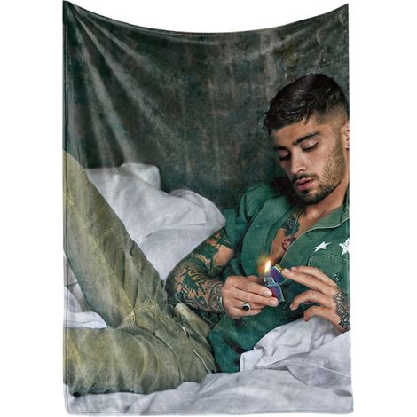 Festliche bedruckte Decke für Bett, Büro oder Zuhause, grün, 140 x 200 cm – Weiche und warme Dekoration (1/2)