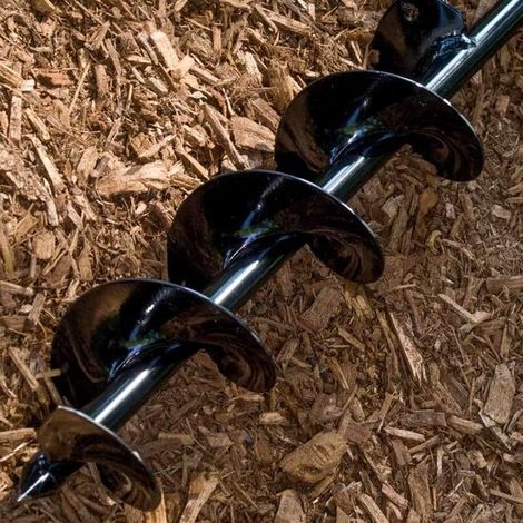 Multifunktionaler Spiral Zwiebelpflanzer für elektrische Bohrmaschinen Gartenbohrer für Blumenzwiebeln und Pflanzlöcher bis zu 61 cm Tiefe (1/5)