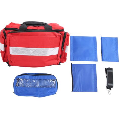 Sac de rangement vide pour outils de secours en nylon, pochette de kit de traumatisme d'urgence à bande réfléchissante (1/5)