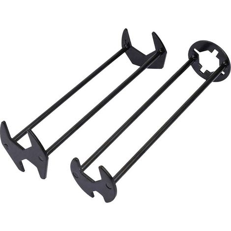 Chiave universale per lavello FlexiGrip, chiave multifunzione per idraulici, in acciaio resistente, con testa esagonale a 4 punte.