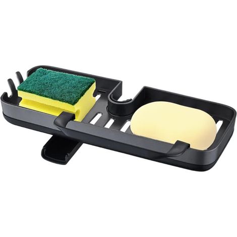 Organisateur de robinet suspendu Générique – Boîte de rangement pour évier, idéale pour ranger éponges, savons, brosses et (1/5)