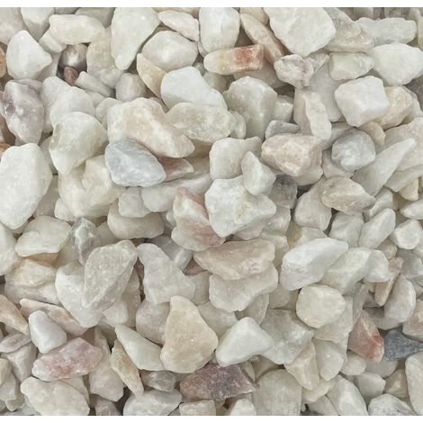 Gravier blanc rose 6/14 mm - Filet 20 kg