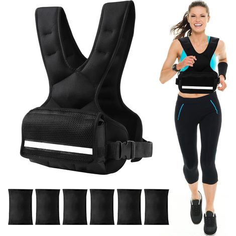 Gilet lesté, gilet de poids réglable pour homme et femme (1/5)