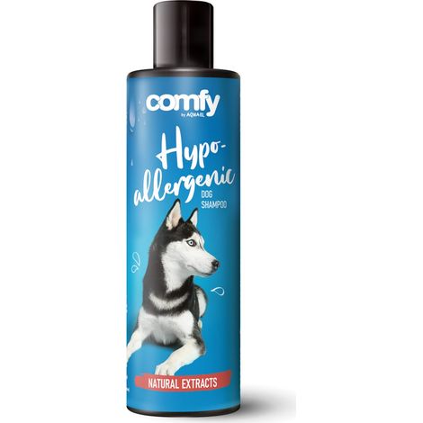Champú para perros con alergias, hipoalergénico, alivia el picor, cicatriza heridas, 250 ml.